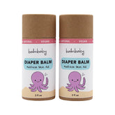 BALM! Baby Diaper Balm Stick applied to diaper area for gentle soothing.