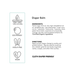 BALM! Baby Diaper Balm Stick moisturizes and protects delicate skin.