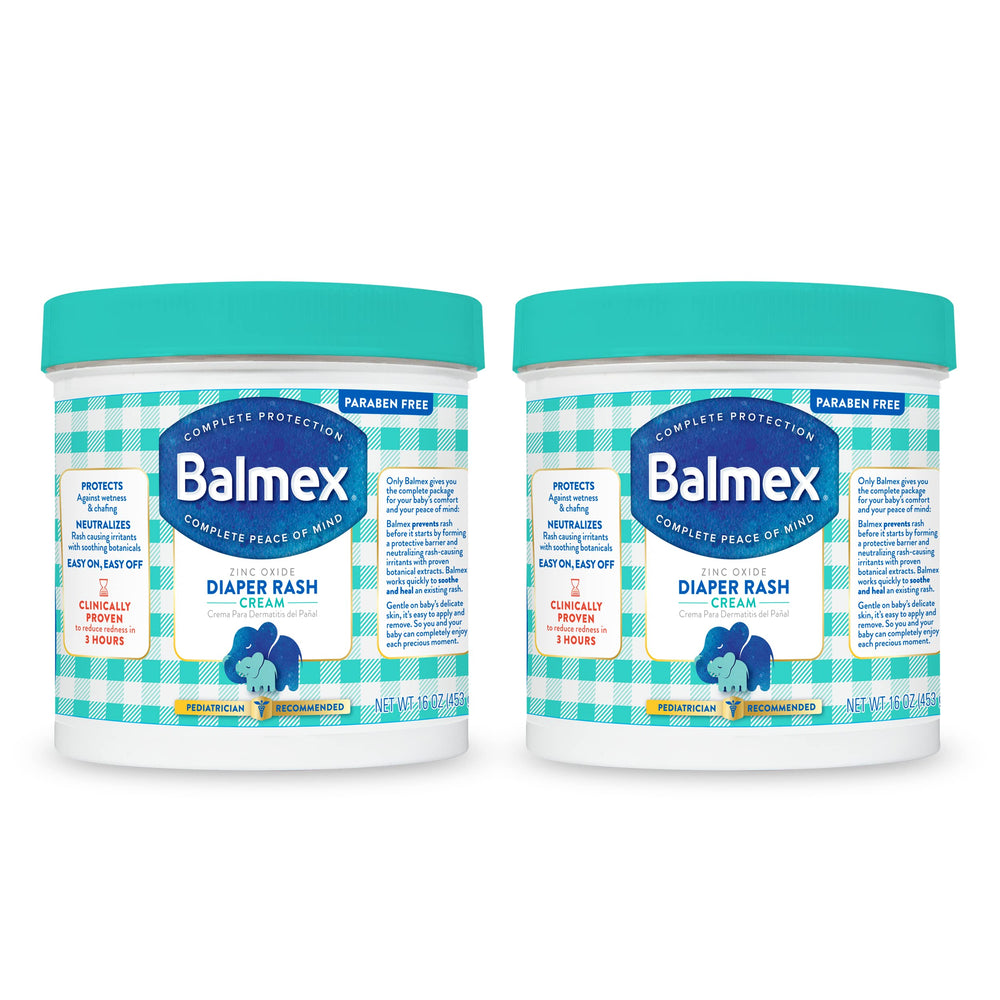 Balmex complete protection diaper cream pack of 2 protecting baby's skin from wetness
