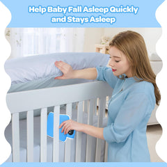Balnore turquoise mattress pad with soft fabric for baby comfort.