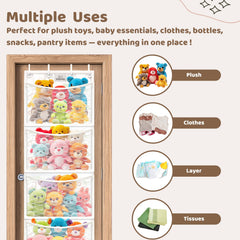 Baloudy breathable mesh design keeps plush toys fresh and well-ventilated.