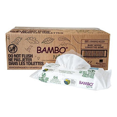 Bambo Nature Aloe moisturizes during cleaning on wipe packaging