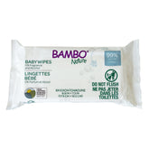 Bambo Nature baby wipes 64-count package, gentle for sensitive skin