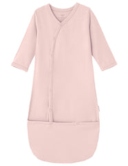 BambooBud baby kimono nightgown pale pink with gentle, skin-friendly fabric.
