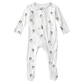 Bamboo Little soft baby footie with penguin design for cozy daily wear