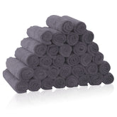 BAMBOO QUEEN 32-pack washcloths in coral fleece for gentle cleansing on delicate skin.