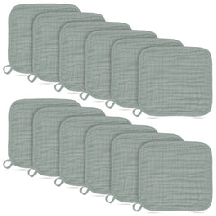 BAMBOO QUEEN baby washcloth muslin closeup, soft breathable fabric for delicate skin