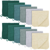 BAMBOO QUEEN ivory muslin burp cloths, soft and absorbent for drool and spills