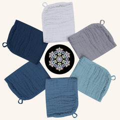 BAMBOO QUEEN muslin burp cloths absorbent and breathable for messes.