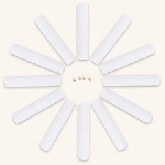 BAMBOO QUEEN burp cloth close-up emphasizes soft muslin fabric and baby-skin comfort.