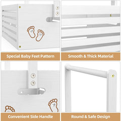 BAMBOOHOMIE baby shower crate closet hanging rack close-up highlights easy organization