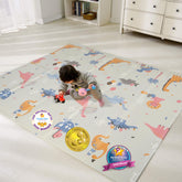 BAMMAX extra-large play mat with dinosaurs design, ideal for spacious tummy time and play.
