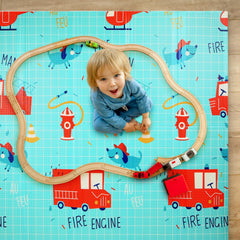 BAMMAX foldable play mat with travel bag for easy storage and transport.