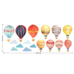 Bamsod cloud decals create a dreamy atmosphere and are easy to remove.