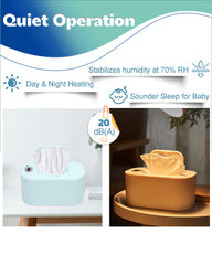 Banapoy Baby Wipe Warmer humidity reservoir preserves moisture for up to seven days after opening