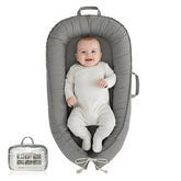 Baobrava Baby Lounger with 360-degree bumper for snug newborn comfort.