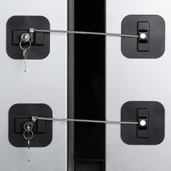 BAOWEIJD fridge lock 2-pack with keys for easy security on doors