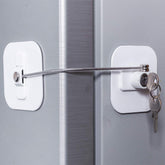 BAOWEIJD fridge lock white kit with keys protects contents from curious kids