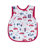BapronBaby Be Brave firefighter bib front view showing waterproof protection during meals.