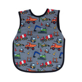 BapronBaby Construction Zone no-neck-tie bapron for safer mealtimes