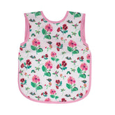BapronBaby Eric Carle pink floral caterpillar bapron for mess-free feeding.