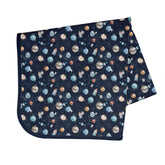 BapronBaby Outer Space Splash Mat waterproof protects floors during meals.