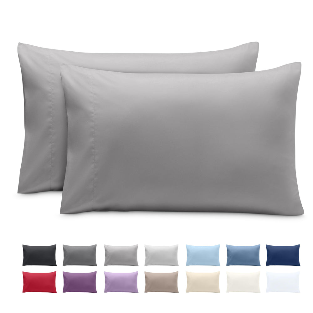 Bare Home microfiber toddler pillowcase texture close-up shows soft weave for comfort