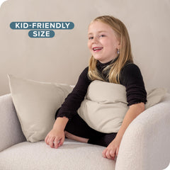 Bare Home toddler microfiber pillowcase 2-pack ready for easy care in sand.