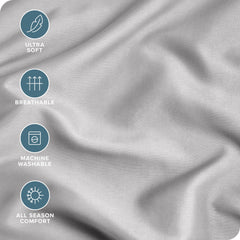 Bare Home pillowcase care: machine wash cold and tumble dry low