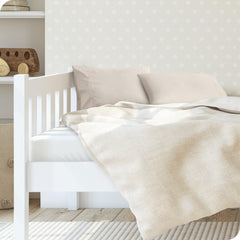 Bare Home toddler microfiber pillowcase closeup weave shows durable, long-lasting fibers in sand.