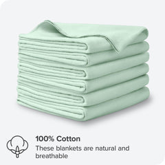 Bare Home mint flannel fabric close-up highlighting soft texture