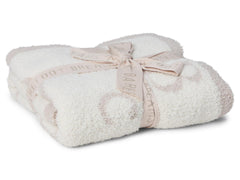 Barefoot Dreams CozyChic ABC Blanket with alphabet jacquard for calm early learning.