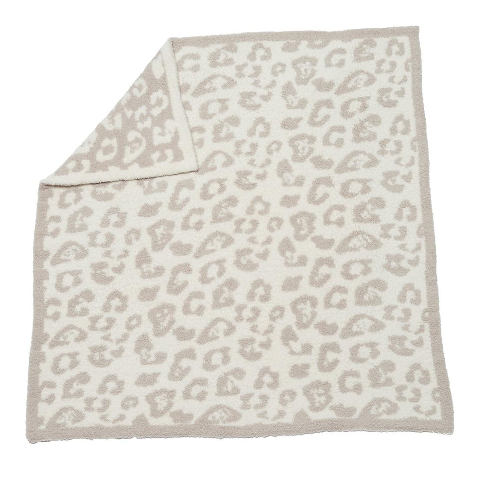 Barefoot Dreams CozyChic Barefoot in the Wild pattern for nursery decor.