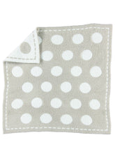 Barefoot Dreams CozyChic Dream Receiving Blanket in stone-white circles for daily cuddles