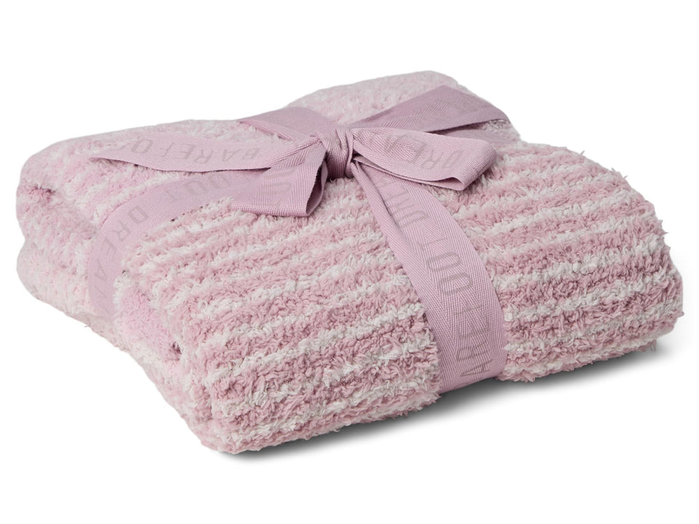 Barefoot Dreams Cozychic gradient stripe stroller blanket with colorblock pattern for cozy travel