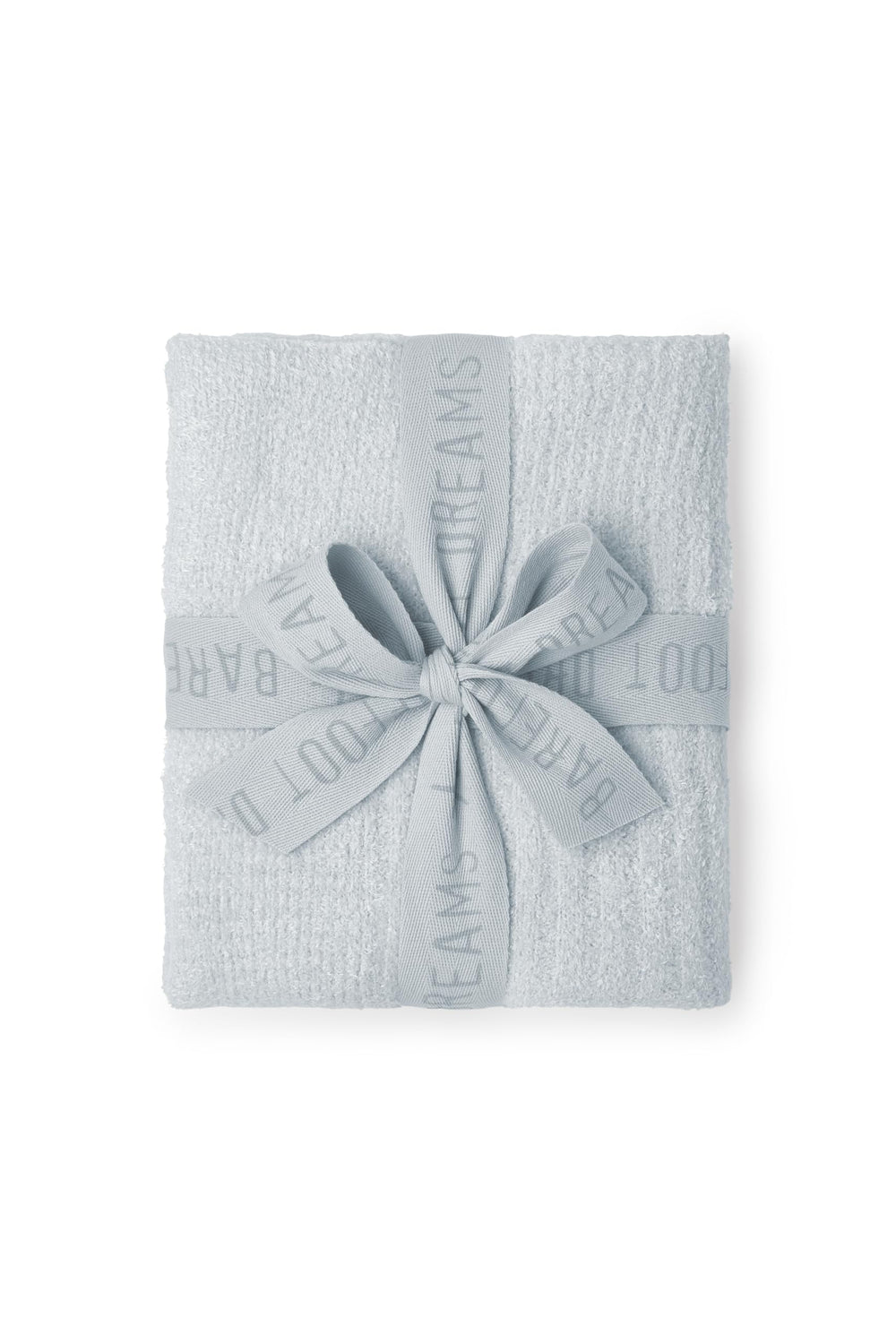 Barefoot Dreams CozyChic Lite blanket in blue showing velvety softness for naptime