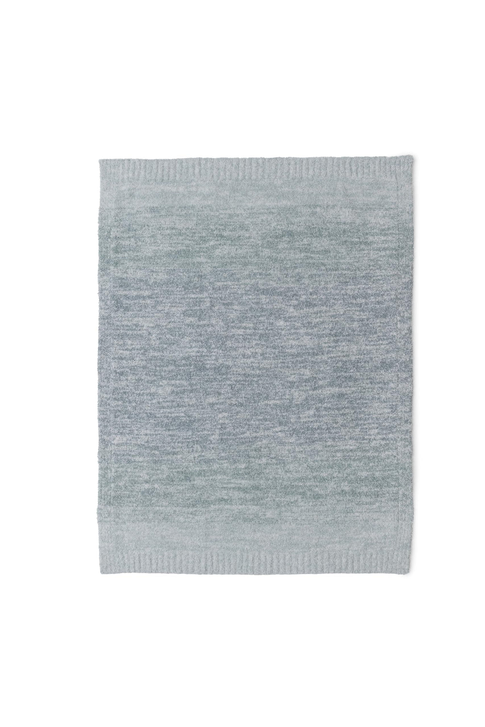 Barefoot Dreams CozyChic Ombre stroller blanket in Waterfall Multi provides soft warmth for adventures.
