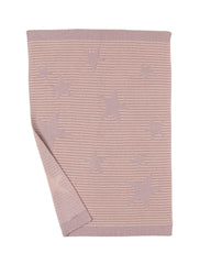 Barefoot Dreams CozyChic Star Stroller Blanket keeps baby warm during stroller rides.