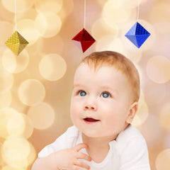 Barley Zone Montessori Octahedron Mobile – color detail aids early color recognition.
