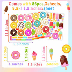 Barri Design candy wall decals in rainbow hues brighten walls