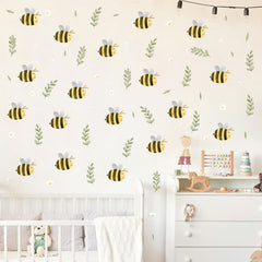 Barri Design peel-and-stick bee decals for easy wall updates.