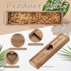 Barydat wooden keepsake box lid open showing space for a pregnancy test