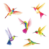 BASHOM DS2-4002 hummingbird wall sticker brightens nursery walls for playful decor