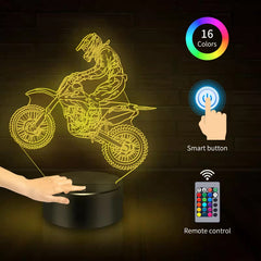 BASSI dirt bike toy light makes a fun gift for kids' birthdays and holidays
