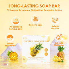 BASSI yoni soap bar foaming net in use demonstrates easy lather for daily cleansing.