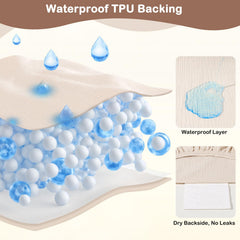 Basumee muslin top layer feels gentle on baby's skin during diaper changes
