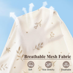 Basumee poncho-style nursing cover allows quick wear and easy access during feeding.