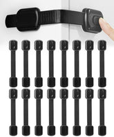 Bates Choice safety lock on cabinet, keeps curious kids out for safer kitchens.