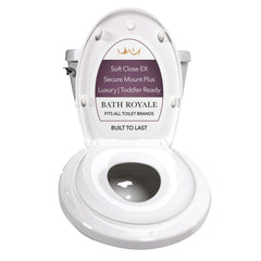 Bath Royale potty seat with soft close lid fits most toilets