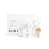 Bathorium Little Charlie gift box closeup, fragrance-free baby care set for soothing bath time